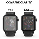 Korean Whitestone UV Apple Watch Dome Glass "Double Glass" with UV Light 40mm [2PACK GLASS]