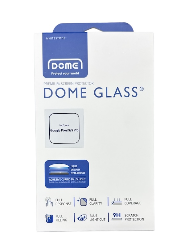 Korean Whitestone UV Dome Glass for Google Pixel 9/9 Pro (6.3 inch) Screen Protector with UV Light [1 Pack Glass]